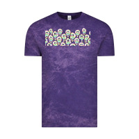 Cloud Purple retro smiley faces Vintage Tee - TumblerDesignByShophia