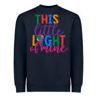 Navy This Little Light Of Mine Heavyweight Sweatshirt - CowhideDigitalArt