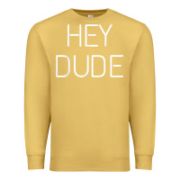 Antique Gold Hey Dude Tee Womens Mens Gift Premium Sweatshirt - minhPixels