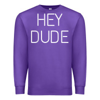 Purple Hey Dude Tee Womens Mens Gift Premium Sweatshirt - minhPixels