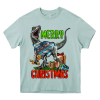 Arona merry christmas velociraptor Heavy Core Tee - LillyAllenDesigns