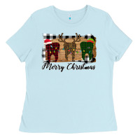 Baby Blue Merry Christmas Teeth Ladies Tee - Bettercallsaul