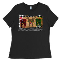 Black Merry Christmas Teeth Ladies Tee - Bettercallsaul