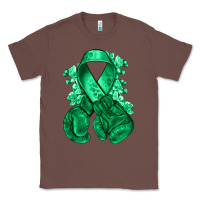 Chestnut Emerald green ribbon Liver Cancer boxing gloves Classic Tee - NancyCooperArtShop
