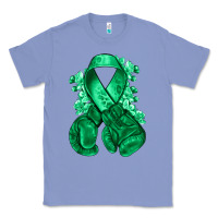 Colony Blue Emerald green ribbon Liver Cancer boxing gloves Classic Tee - NancyCooperArtShop