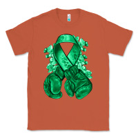 Copper Emerald green ribbon Liver Cancer boxing gloves Classic Tee - NancyCooperArtShop