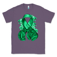Lavender Emerald green ribbon Liver Cancer boxing gloves Classic Tee - NancyCooperArtShop