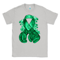 Moon Dust Emerald green ribbon Liver Cancer boxing gloves Classic Tee - NancyCooperArtShop
