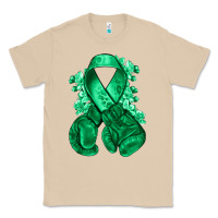Mushroom Emerald green ribbon Liver Cancer boxing gloves Classic Tee - NancyCooperArtShop