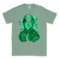 Sage Emerald green ribbon Liver Cancer boxing gloves Classic Tee - NancyCooperArtShop