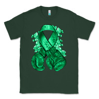 Sports Green Emerald green ribbon Liver Cancer boxing gloves Classic Tee - NancyCooperArtShop