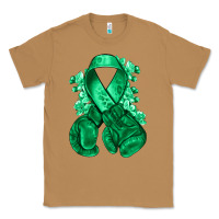 Emerald Green Ribbon Liver Cancer Boxing Gloves Classic Tee | Teevron