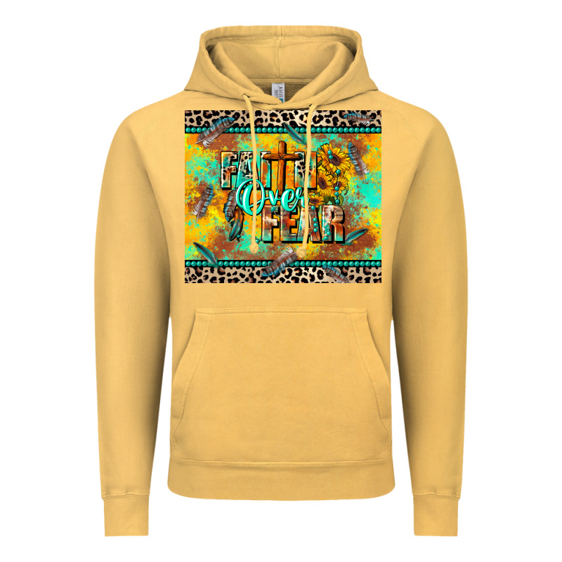 Faith Over Fear Vintage Hoodie by CowGirlArtShop | Teevron