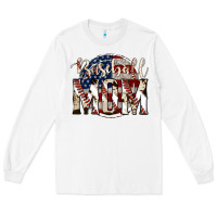 White baseball mom Long Sleeve Tee - Jasminsmagicworld