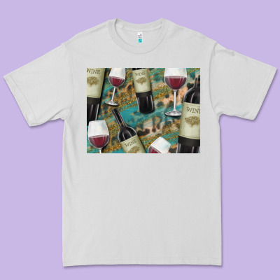 California Wine With Leopard Background Premium Tee Designed By Bettercallsaul