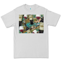 Dove Grey California Wine with Leopard Background Premium Tee - Bettercallsaul