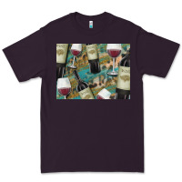 Plum California Wine with Leopard Background Premium Tee - Bettercallsaul