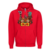 Red farm life rooster Zipper Hoodie - SublimationCraftShop