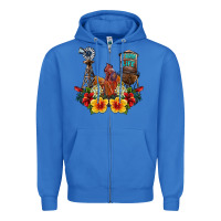 True Royal farm life rooster Zipper Hoodie - SublimationCraftShop
