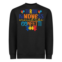 Black Throw kindness around like confetti Heavyweight Sweatshirt - CowhideDigitalArt