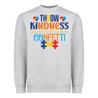 Heather Grey Throw kindness around like confetti Heavyweight Sweatshirt - CowhideDigitalArt