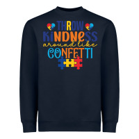 Navy Throw kindness around like confetti Heavyweight Sweatshirt - CowhideDigitalArt