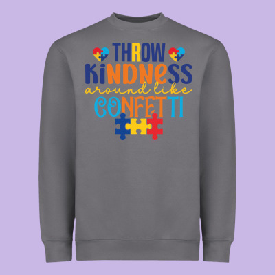 Throw Kindness Around Like Confetti Heavyweight Sweatshirt Designed By Cowhidedigitalart