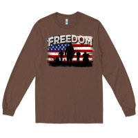 Chestnut Freedom 4th of july Long Sleeve Tee - CowGirlArtShop