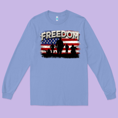 Freedom 4th Of July Long Sleeve Tee Designed By Cowgirlartshop