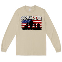 Mushroom Freedom 4th of july Long Sleeve Tee - CowGirlArtShop