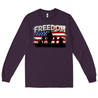 Plum Freedom 4th of july Long Sleeve Tee - CowGirlArtShop