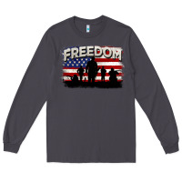 Smoke Freedom 4th of july Long Sleeve Tee - CowGirlArtShop