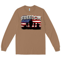 Toasted Coconut Freedom 4th of july Long Sleeve Tee - CowGirlArtShop