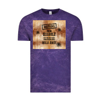 Cloud Purple warning i'm an asshole with rusty background Vintage Tee - TumblerDesignByShophia
