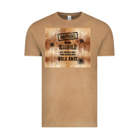 Warning I'm An Asshole With Rusty Background Vintage Tee | Teevron