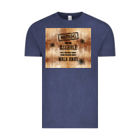 Vintage Denim warning i'm an asshole with rusty background Vintage Tee - TumblerDesignByShophia