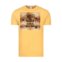 Vintage Mustard warning i'm an asshole with rusty background Vintage Tee - TumblerDesignByShophia