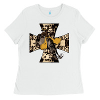 White Leopard Bucking Bronco Ladies Tee - Bettercallsaul