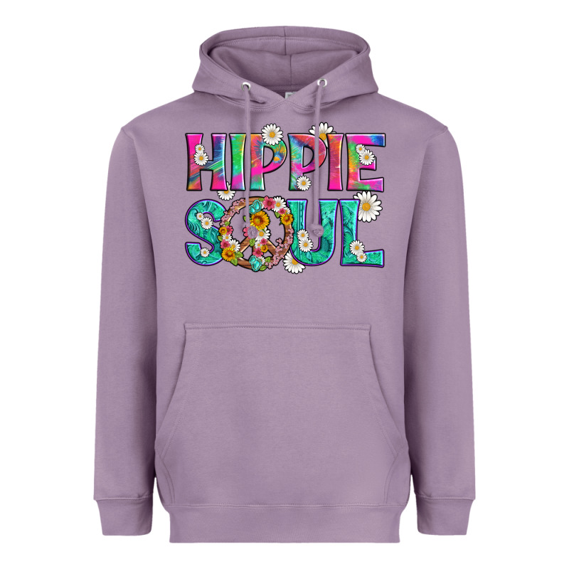 Hippie Soul With Tie Dye And Flowers Heavyweight Hoodie by Artiststas | Teevron