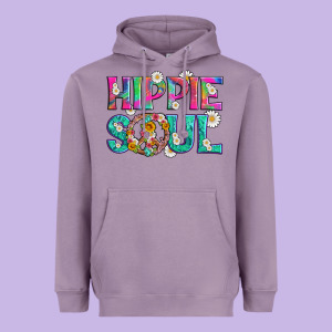 Hippie Soul With Tie Dye And Flowers Heavyweight Hoodie Designed By Artiststas