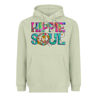 Matcha hippie soul with tie dye and flowers Heavyweight Hoodie - Artiststas