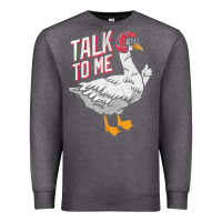 Charcoal Heather Talk To Me- Funny Goose Tee- Funny Goose Gifts Premium Premium Sweatshirt - minhPixels