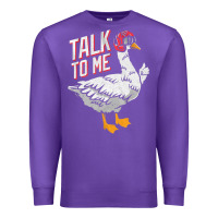 Purple Talk To Me- Funny Goose Tee- Funny Goose Gifts Premium Premium Sweatshirt - minhPixels
