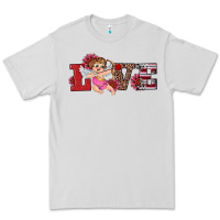 Dove Grey valentine's day cupid sunflowers love Premium Tee - RanaPortraitStore