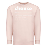 Pale Pink Chonce Definition We Took A Chonce Risk Lover Gift Premium Sweatshirt - minhPixels
