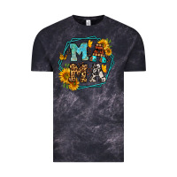 Cloud Black sunflowers hexagon frame mama Vintage Tee - Jasminsmagicworld
