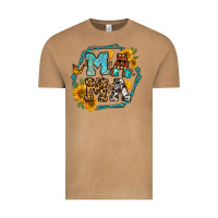 Vintage Camel sunflowers hexagon frame mama Vintage Tee - Jasminsmagicworld