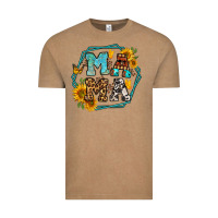 Vintage Coffee sunflowers hexagon frame mama Vintage Tee - Jasminsmagicworld