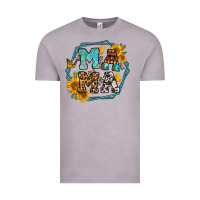 Sunflowers Hexagon Frame Mama Vintage Tee | Teevron