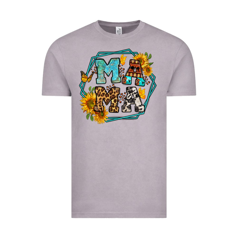 Sunflowers Hexagon Frame Mama Vintage Tee by Jasminsmagicworld | Teevron